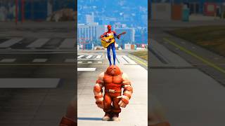 GTA 5 স্পাইডারম্যান এর শক্তি পরীক্ষা spiderman ironman superman [upl. by Dorran]