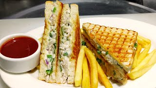 Chicken Grilled Sandwich  चिकन ग्रिल सेंडविच  Chicken Sandwich  Chef Ashok [upl. by Schrick]