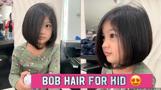 Short Haircut for Kid  Bob hair styles  Kidy Hairstyle  Model rambut bob a la polwan 😍 [upl. by Mohammed]