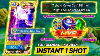 I FINALLY FOUND XAVIER NEW BEST BUILD AND EMBLEM FOR ONE HIT 😱  XAVIER TIPS AND TRICKS  MLBB [upl. by Bashemeth253]