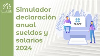 ¿Cómo presentar la declaración anual sueldos y salarios y asimilables a salarios en abril de 2024 [upl. by Chyou]