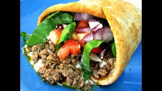 American Greek Gyros  Beef and Lamb Recipe  PoorMansGourmet [upl. by Tenrag415]