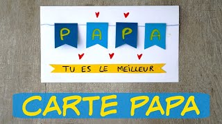 Carte Fêtes des Pères Facile [upl. by Maletta785]