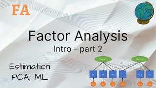 Factor Analysis  Statistical Intro 2  Estimation PCA and ML [upl. by Marcelle]