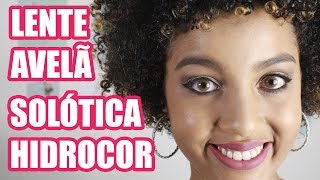 Lente de Contato Solótica Avelã Hidrocor  Pele Negra [upl. by Nnaytsirk]