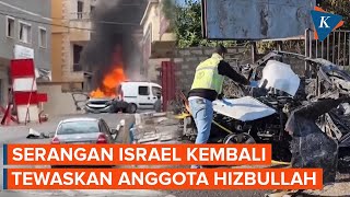 Serangan Drone Israel Tewaskan 2 Anggota Hizbullah di Lebanon [upl. by Chlores913]