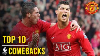 Manchester Uniteds Top 10 Premier League Comebacks  Manchester United [upl. by Breskin276]