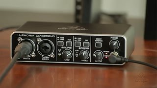 UMC202HD How To  First Recording [upl. by Aihsemek]