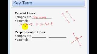 55  Writing Equations of Parallel and Perpendicular Lines [upl. by Croft595]