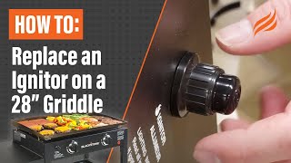 How to Replace an Ignitor on a 28quot Blackstone Griddle [upl. by Eiser]