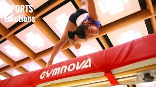 Gymnastique  Marine Boyer à lentraînement à la Poutre [upl. by Enel25]