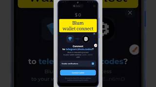 Blum wallet connect  blum wallet connect tonkeeper shorts blum [upl. by Lirrehs367]