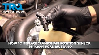 How to Replace Crankshaft Position Sensor 19942004 Ford Mustang [upl. by Maryjane]