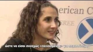 Melina Kanakaredes Interview at quotTO VIMAquot Newspaper [upl. by Schoening]