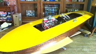 1946 48 cubic inch Limited Class Hydroplane Boat Madisson [upl. by Nosna249]