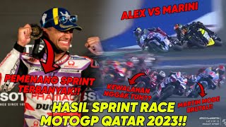 Hasil Sprint Race MotoGP Qatar 2023 Martin Tampil Brutal🔥Bagnaia Kenapa⁉️Marini Ke3🥉 [upl. by Sigfrid]