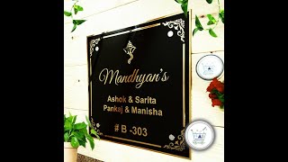 Engraved Metal House Name Plate by artsnprintscom [upl. by Hterrag318]