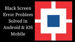 How To Fix HDB on the Go Black Screen Error Problem Solved in Android amp iOS PhonesMobiles [upl. by Ahsekad]