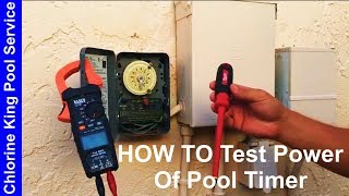 How To Test a Swimming Pool Timer  Chlorine King Pool Service [upl. by Eamon704]