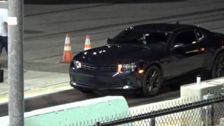 Subaru WRX vs Chevy Camaro V6 drag race [upl. by Oinolopa]