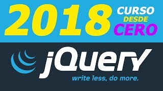 JQUERY Tutorial Español  💪 Curso de jQuery 2018 desde cero 💪 [upl. by Asial]