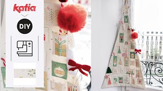 🎄 Cómo coser un Calendario de Adviento fácilmente con el Kit de Katia Fabrics [upl. by Ahern]