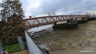 STORM CIARAN WALKING ABOUT IN THAMES BARRIER LONDON [upl. by Adnwahsar]