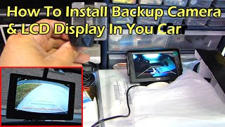 How To Install Rear View Reverse Backup Camera on Car [upl. by Ellenwahs]