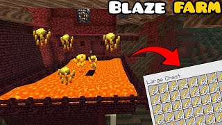 EASIEST Blaze Rod farm in Minecraft PE 121 [upl. by Hobbie]