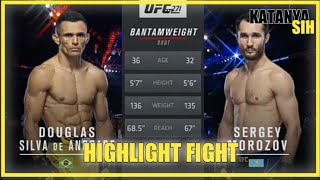 UFC 271 Douglas Silva de Andrade vs Sergey Morozov HIGHLIGHT FIGHT  KATANYA SIH [upl. by Sura18]