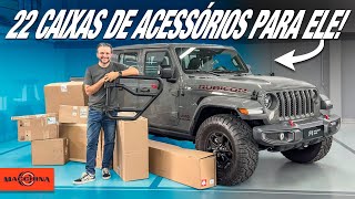 Instalei acessórios Mopar e transformei o Jeep Gladiator Confiram as mudanças [upl. by Inneg]