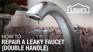 How To Fix A Dripping or Leaky Double Handle Faucet [upl. by Kilah636]