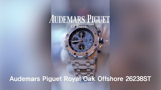 Audemars Piguet Royal Oak Offshore Chronograph 42 Blue Dial 26238STOOA340CA01  Eleven Eleven NY [upl. by Dazhahs]