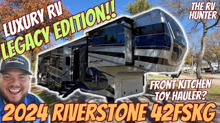 2024 Riverstone Legacy 42FSKG  Luxury Front Kitchen RV  Toy Hauler [upl. by Vanhomrigh402]