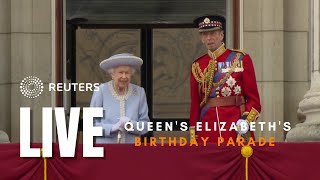 LIVE Queens Birthday Parade kicks off Platinum Jubilee celebrations [upl. by Eiddet]