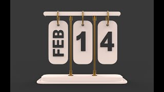 Desk Calendar model 360 animation [upl. by Maleki310]