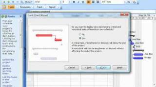 Project Tutorial The Gantt Chart Wizard Microsoft Training Lesson 72 [upl. by Sterrett]