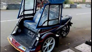 Becak motor keren dicustom mirip mobil [upl. by Irik]