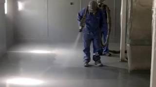 Flooring application with VIP Polyurea [upl. by Baggott433]