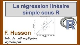 Régression linéaire simple avec R [upl. by Hseyaj]