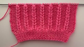 Super Easy Knitting Stitch Pattern [upl. by Aicyla224]