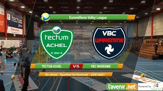 Tectum Achel vs VBC Waremme Euromillions Volley League  23012021 [upl. by Atinav]