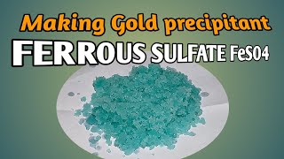 MAKING IRON SULFATE FeSO4  HOW TO MAKE FERROUS SULFATE FeSO4 [upl. by Groark]