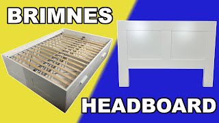 Step by Step  BRIMNES Headboard IKEA Tutorial [upl. by Sorips506]