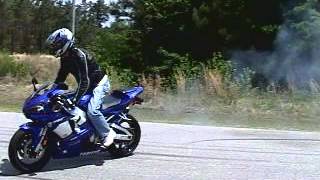 Burnout fun with 2001 Yamaha R1 [upl. by Lenox]