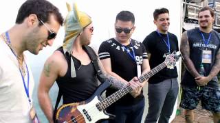 RapScallions Interview with Warwick Basses in China [upl. by Atok]