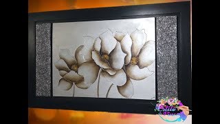 AprendeConmigo CUADRO GANADOR ¡¡¡ FLORES CON TEXTURAS English subtitles elyosoy [upl. by Ellives974]