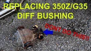 Replacing 350zg35 diff bushings [upl. by Ainala311]