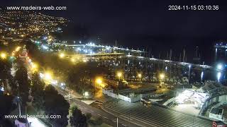 Funchal Marina Live Webcam 1 wwwmadeirawebcom [upl. by Ttiwed]