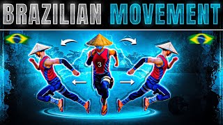 HOW TO DO MOVEMENT LIKE BRAZILIAN PLAYERS🇧🇷  MOVEMENT SECRET REVEALED OF BRAZILIAN PLAYERS IN FF [upl. by Irmo178]